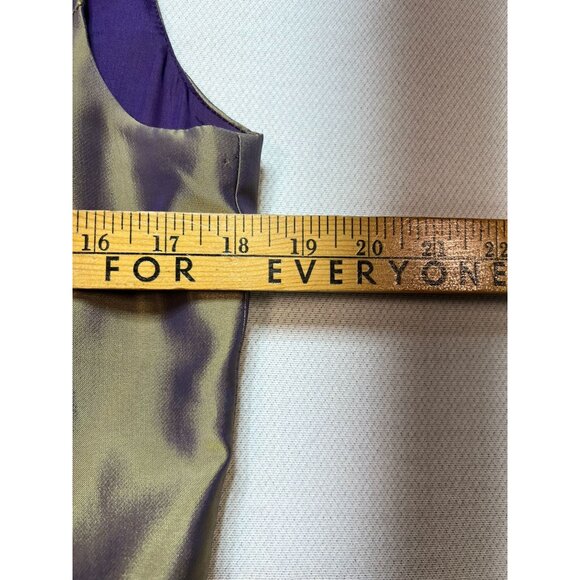 JS Collections Women's Bridesmaid Evening Dress Sleeveless Size 14 Gold Back Zip - Picture 5 of 10